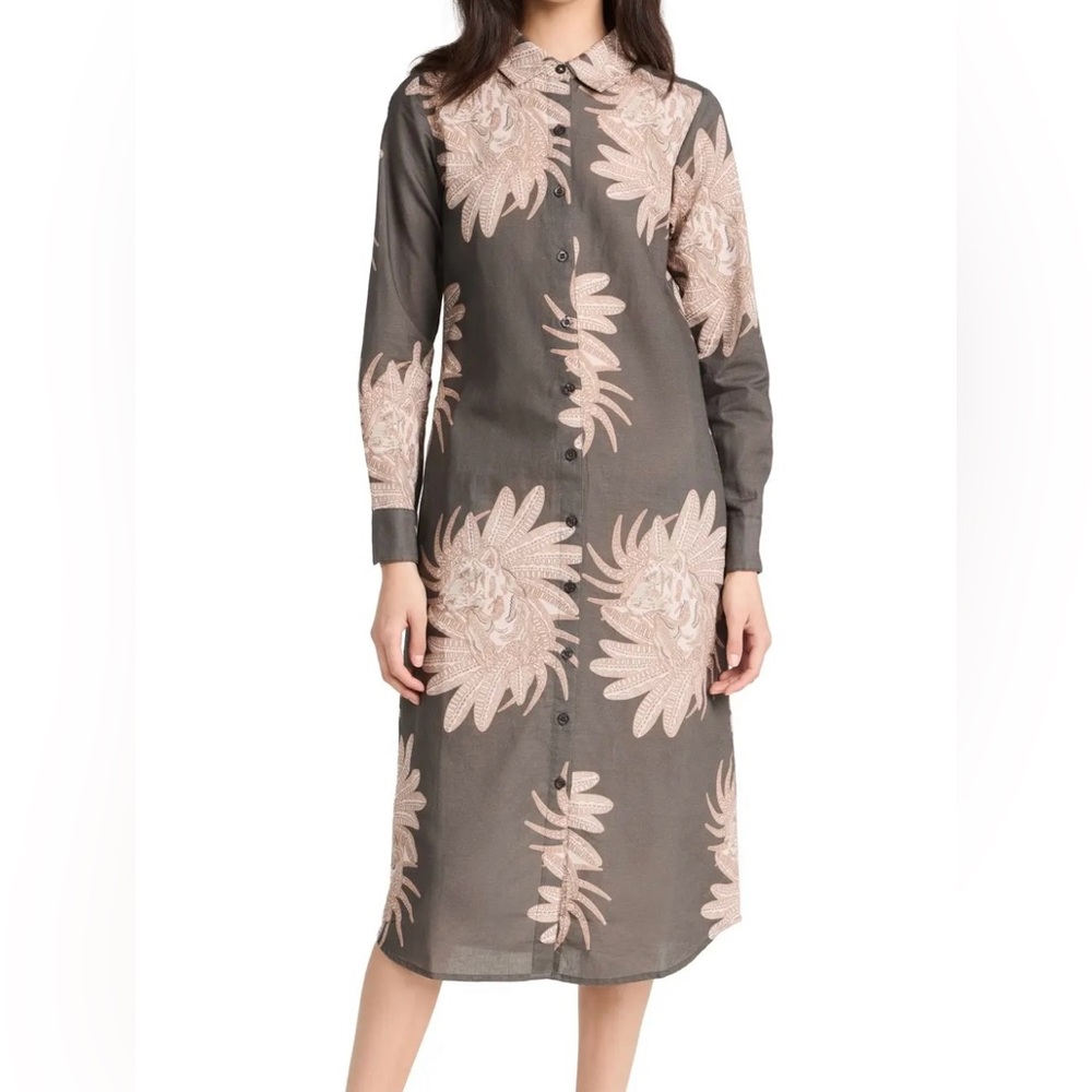Las Sureñas Night Tunic Dress in Tiger Gray